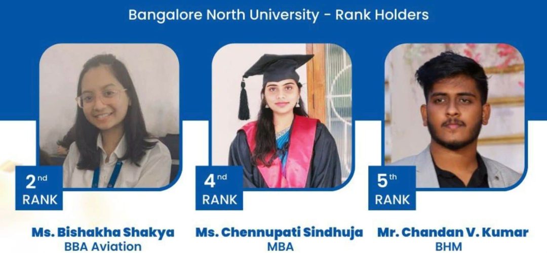 Rank Holders from SJES College of Management